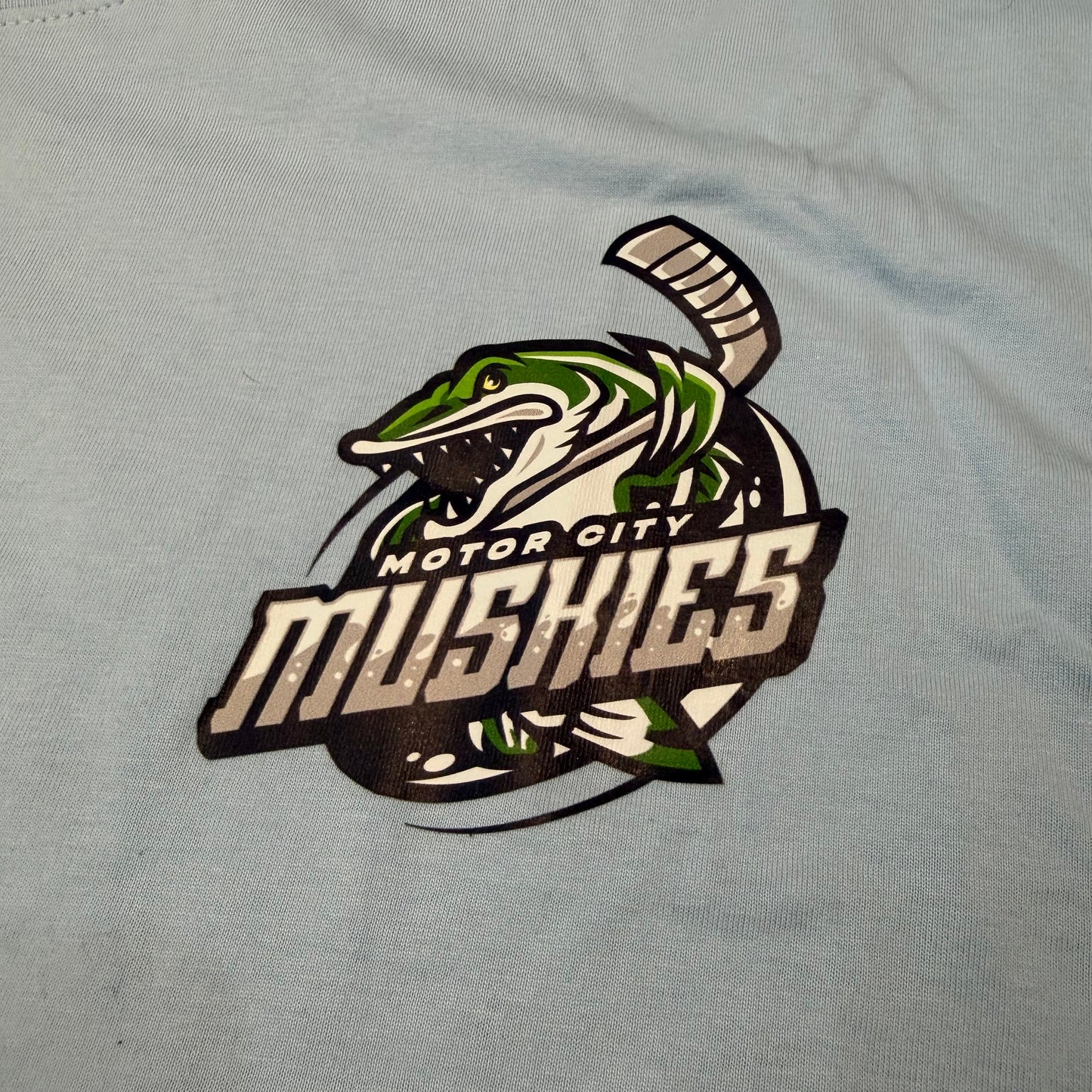 Motor City Muskies Baby Blue T-Shirt