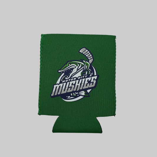 Motor City Muskies Kelly Green Koozie